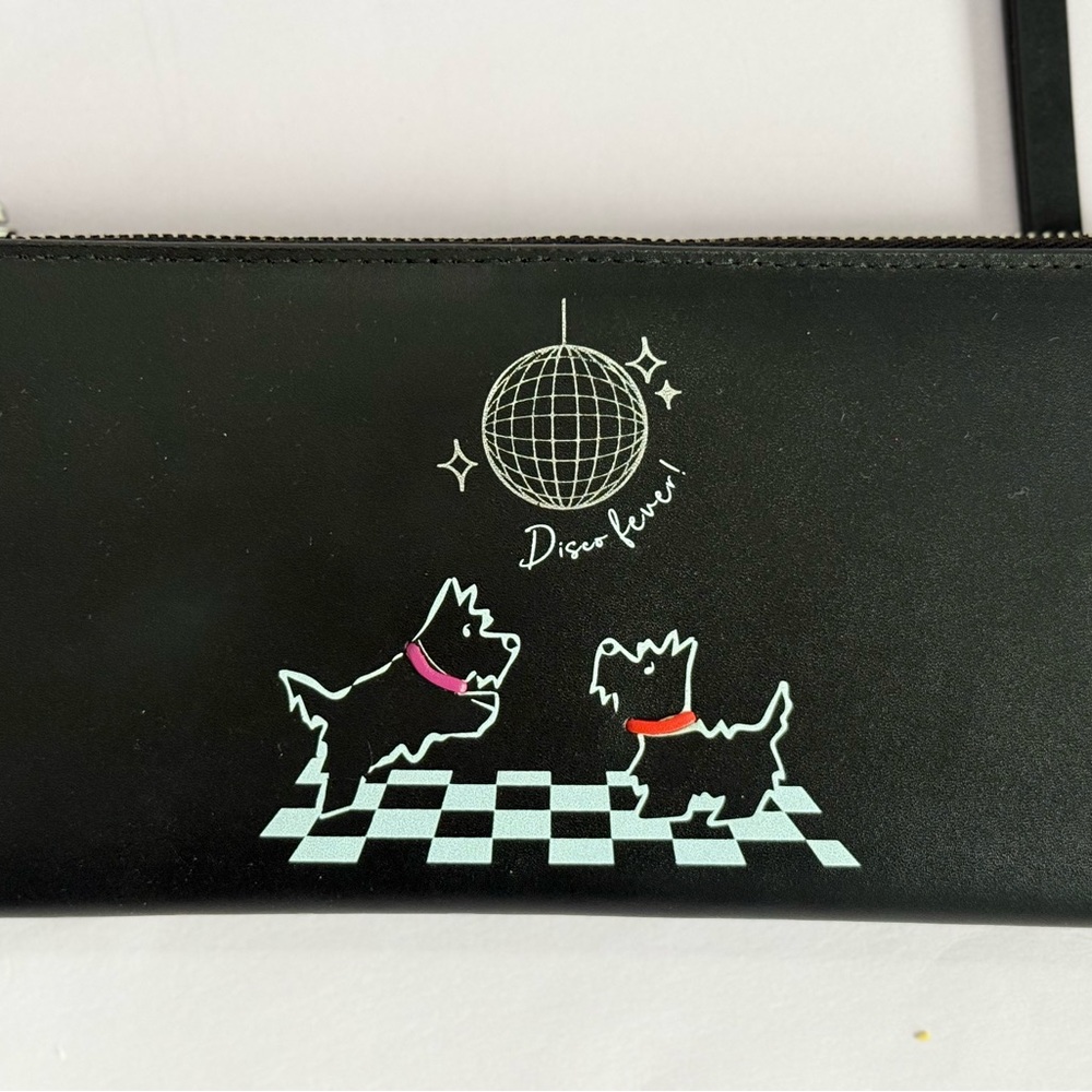 NWT RADLEY LONDON Disco Fever Black Large Bifold Wallet & Dust Bag - Picture 2 of 7